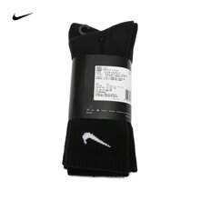 Nike 3 双耐克中性黑色中筒袜，运动训练跑步健身袜，百搭休闲袜 SX7676-010 - 黑色 - 查看 5