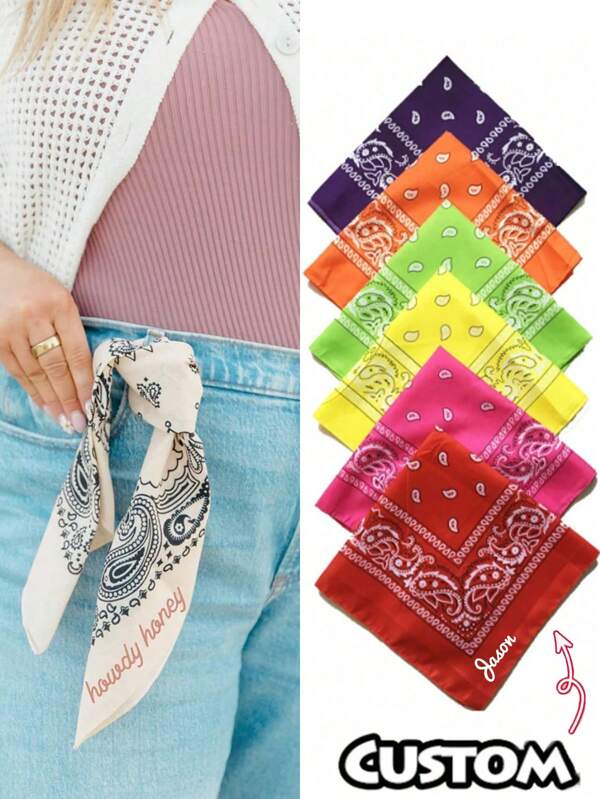 1 pièce Bandana personnalisé Costume de enterrement de vie de jeune fille Western Cowgirl Disco Last Rodeo Accessoires Cowboy Hello Nashville Cadeaux personnalisés, Cadeaux pour demoiselles d'honneur, nœuds papillon personnalisés, Cadeaux personnalisés, Cadeaux d'anniversaire, Faveurs de fête, Cadeaux d'anniversaire de mariage, Faveurs de demoiselle d'honneur, Faveurs de shower de mariée, Faveurs de enterrement de vie de jeune fille