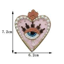 1 Piece - In A Variety Of Handmade Beads, Love Eyes, Cloth Stickers, Clothes, Bags, Shoes, Versatile Decorations, DIY Brooches, Badge Accessories, Graduation Gifts, Holiday Gifts