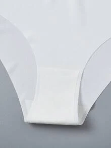 12pcs Women's V-Shape Sexy Low Waist Seamless Panties, Elegant Solid Color, Minimalist Style, Suitable For Daily Wear And Dates. - Multicolor - View 5