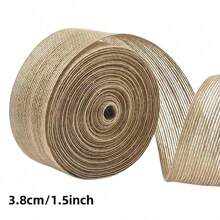 10M/Roll 6mm-50mm Mesh Burlap Trim Natural Jute Burlap Ribbons Vintage Rustic Linen Ribbon DIY Craft Gift Wrapping Wedding Decora