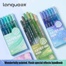 6 支/套多色绘图凝胶笔套装 - 多种颜色，适用于绘画和书写、学校用品、塑料外壳、美术用品 | 鲜艳的色彩 | 书写流畅，适用于日记、绘画和学校/办公用品 - 感恩节、返校、朋友生日礼物、学校文具