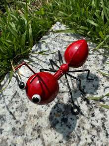 1 pièce Mignon Décoratif Fourmis en Fer Oscillant, Petit Ornement d'Insecte en Métal pour Extérieur