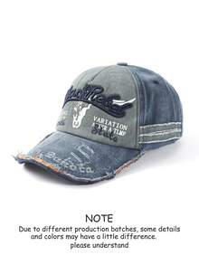 1 件字母标语刺绣印花防紫外线运动棒球帽，休闲情侣帽，时尚适合日常通勤，四季皆宜 - 彎帽 - 查看 25