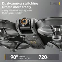 AXNEN Novo Drone RC S156 de 2025 720P HD Profissional 360° Com Duas Câmeras 5G WIFI Motores Sem Escovas Desvio de Obstáculos Quadricóptero Dobrável, Brinquedo de Aeronave de Controle Remoto, Presentes