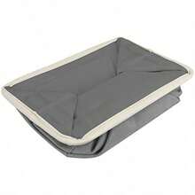 Sorbus Fabric Storage Cubes 15 Inch Big Sturdy Collapsible Storage Bins with Dual Handles Foldable Baskets for Organizing Decorative Storage Baskets for Shelves Home and Office Use 3 Pack Grey - Contenedoresgrisesdealmacenamiento-Textoenmayúsculas - Ver 6