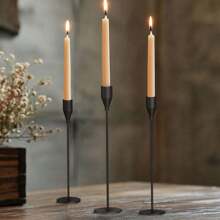 European-Style Electroplated Metal Candle Holder Set (3/6-Piece Combo) - Christmas Romantic Table Centerpiece For Candlelight Dinners, Wedding Decor & Elegant Home Ornament