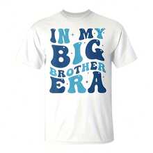 In My Big Brother Era Pregnancy Announcet For Brother T-Shirt 220G Pure Cotton Comfort T-Shirt - Send Warmth To Your Dearest Family, Perfect For Birthdays, Days, And Any Celeory Eventcotton Manfinity Ropa De Hombre Clog S Camias De Hombre Matching Outfits For Couples 's Couple Matching Clothes Vintage Shirts Sumwon Streetwear Sumwon Hombre Dmanfinity Romwe Summer Clothes Horror Y2k Anime Shirt Graphic S Streetwear Cistian Clothes Funny T Shirts Band S Beer Shirt Dad - 白色 - 查看 1