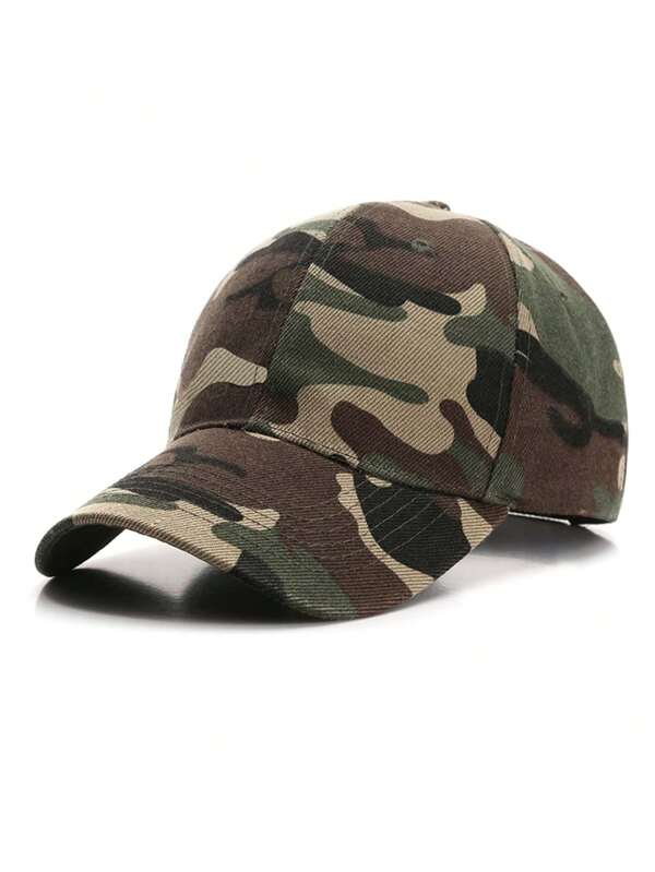 1pc Fashion Camouflage Military Green Retro Baseball Cap