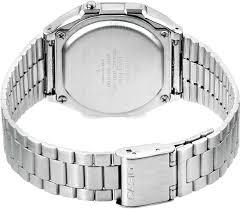 CASIO 男/女电子表 - 防水表带、日历、闹钟和秒表、复古学生电子小方表、橡胶材质、运动时尚、适合日常佩戴、A168WA-1 - 藍白色 - 查看 3