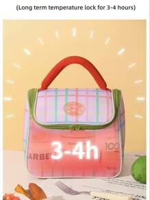 1pc Waterproof Lunch Bag | Insulated Lunch Tote | Thickened Aluminum Foil Lunch Box For Worker & Student | Long-Lasting Meal Package | Lunch Bag, Lunch Box, Variety Pattern, Insulated, Large Capacity, Outdoor Lunch, School Lunch, Lunch Container, Aluminum Foil Thick, Office Lunch Bag, Kitchen, Kitchen Accessories