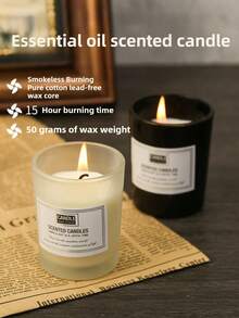 1/4/6 buc lumânări parfumate din sticlă, fără fum, parfum, ceară de soia, cadou, aromaterapie, stil Ins, ameliorarea stresului, lumânări parfumate din sticlă, borcan, decorațiuni interioare, lumânare, lumânări, lumânare decorativă, lumânări trimise, cadouri pentru cel mai bun prieten, cadou pentru femeie, lumânări din borcan, lumânare de aromaterapie - Multicolor - Vizualizare 7