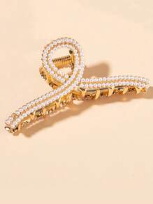 3/1 Stück Damen elegante Perlen Haarklammer, modisch verfeinertes goldenes Design, zeigt würdevolle persönliche Art, geeignet für tägliche Unternehmungen, Partys, Geburtstage, Valentinstag Geschenke, Picknicks, Strandspazierengänge, Sommeroutfits | Sommer Haarspange Haraccessoires Damen Haarklammern