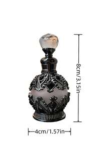 1pc 15ml Essential Oil Perfume Bottle, Reusable High-End Aromatherapy Bottle, Crystal Bottle, Small Capacity Fillable Aromatherapy Bottle, Holiday Travel Essential Oil Dispenser Bottle, Travel Size Aromatherapy Container, With Glass Dropper, Retro Dubai Style Bottle, Women's Gift, Valentine's Day Gift, Travel, Valentine's Day (No Perfume, Only Empty Bottle)