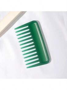 1 pezzo Pettine in bambù naturale a denti larghi, antistatico, durevole, adatto per tutti i tipi di capelli