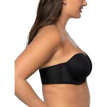 New  Women's Beauty Back Oothing Strapls Bra, 4-Way Stretch Fabric, Lightly Lined Cs  To H - 午夜黑 34C - 查看 2