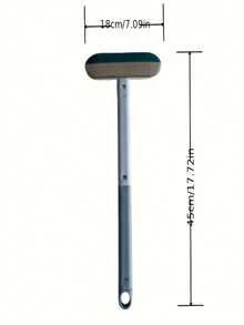 1pc Long Handle Pet Hair Remover Brush: Durable Nylon Material, Suitable For Dogs - Great For Grooming And Cleaning