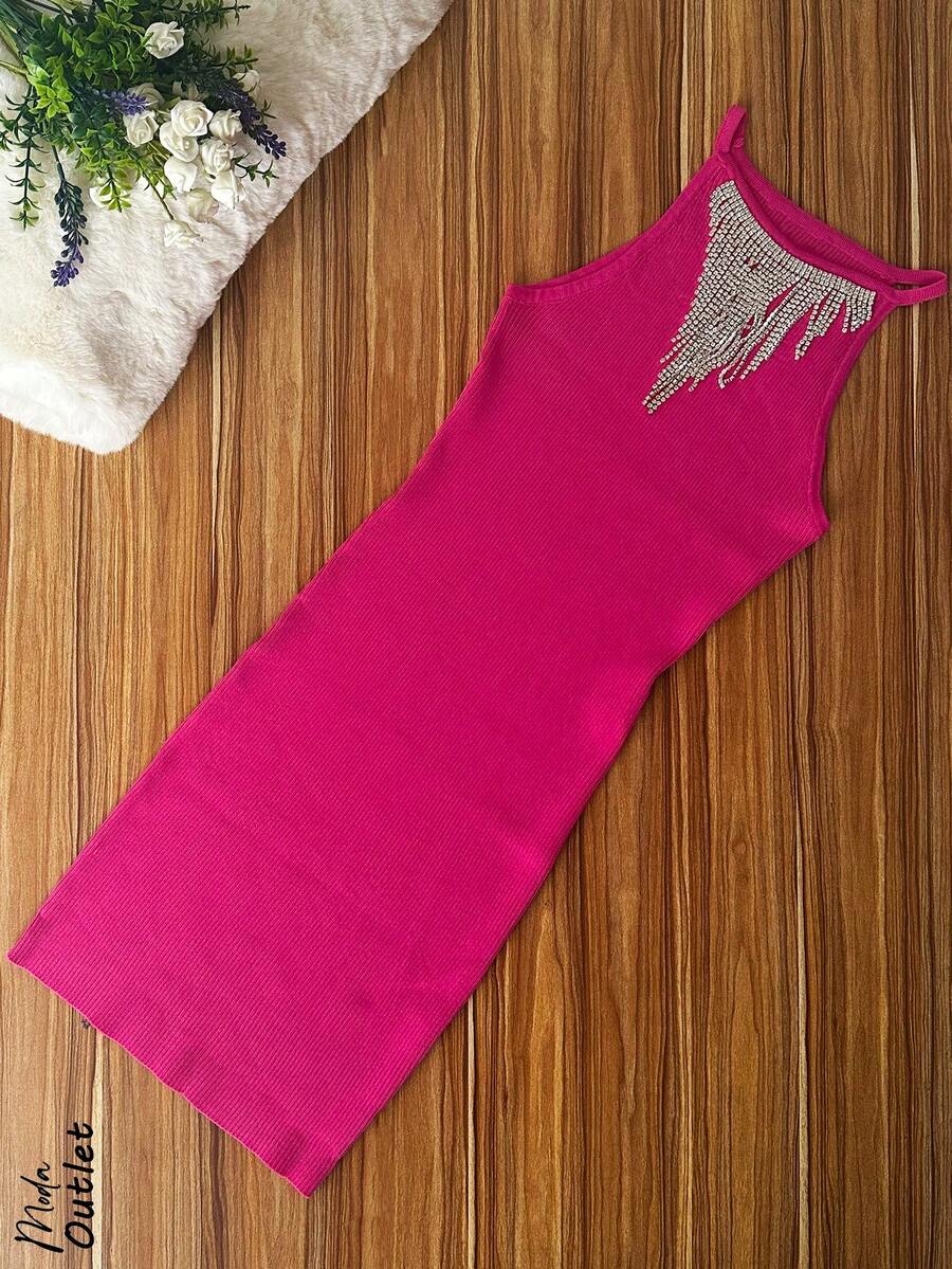 Women Short Dresses - Pink - View 1
