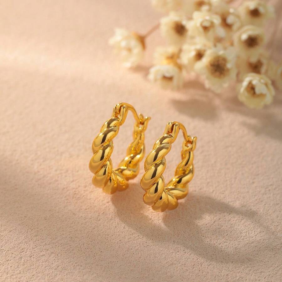 1 对开口莲花吊坠耳环女式不锈钢复古瑜伽佛教疗愈护身符吊坠耳环首饰 - 幾何 - 查看 1