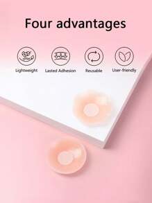 1/3/5/8/10 Pairs Matte Box Set Sable Seamless Silicone Nipple Covers -Invisible, Self-Adhesive.Anti-Convex Breast Patches For Women -Comfortable, Breathable, AndEasy To Clean Bra Accessories
