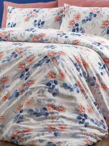 Duvet Set | Flat Sheet Included As A Gift | Single Size 150*200 Cm (1 Duvet Cover – 1 Pc + 1 Pillowcase – 1 Pc) Or Double Size 200*200 Cm (1 Duvet Cover – 1 Pc + 2 Pillowcases – 2 Pcs) | Soft & Breathable For All Seasons - Pink - View 6