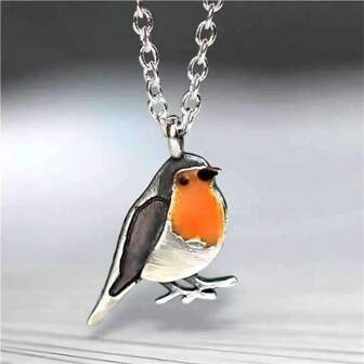 1pc Vintage Creative Hollow Bird Pendant Necklace - Unique Boho Fashion Jewelry, Suitable For Daily Wear, Gifting And Special Occasions