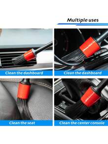 Car Cleaning Brush Suitable For Car Interior Details Brush, Cleaning And Maintenance Car Brush, Air Conditioning Vent Dust Soft Brush, Car Cleaning And Care Brush,Kitchen,Bathroom,Home,Household Supplies