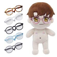 1 Stück - Neues Produkt 2025 (6,5 cm 3-Zoll BJD-Puppe) vielseitige transparente Brille, Puppensonnenbrille für den Sommer mit Multifunktion, farblich abgestimmt - Geschenk für Urlaub/Geburtstag