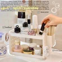 Organizador de Escritorio Multifuncional de 3 Niveles, Estante de Escritorio, Tablero de Agujeros, Portaplumas, Organizador de Escritorio de Oficina, Organizador de Escritorio - 2 capas - Ver 4