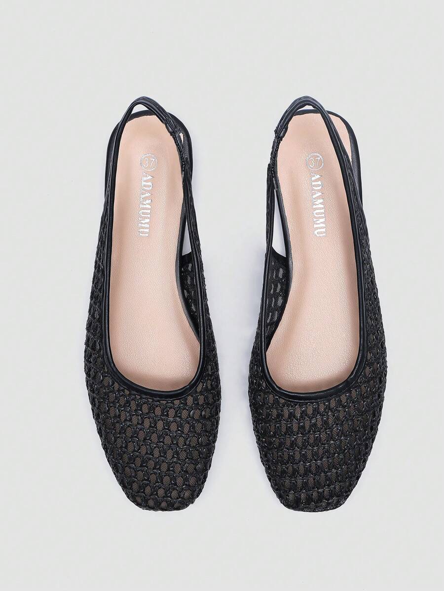 Nuevos zapatos planos de mujer, con diseño elegante y cómodo, transpirables, de rafia. Lindos y adecuados para uso diario, vacaciones y verano