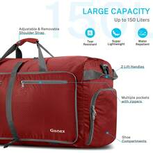 Sac de ou de sport Gonex, léger et pliable (150L, violet) - rouge - Voir 2