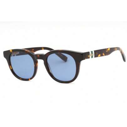 Mens Round Dark Havana Sunglasses With Blue Lens  L6006S 230