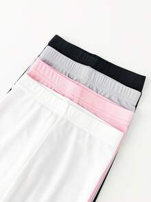 4 Pairs Cool Comfort 7/8 Leggings For Children Baby Girls Tights - Great For Summer Outer Or Underwear - Multicolor - View 7
