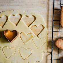 20pcs Cookie Cutter Set - Mini Star, Heart, Round, Flower Shapes, Stainless Steel Fruit & Vegetable Biscuit Mold Cutters, Valentine's Day Party, Home Decor, Home Gifts - Silver - View 5