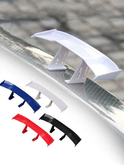 1pc Car Rear Spoiler - Carbon Fiber Style ABS Mini Spoiler, Matte Finish, Fits Multiple Vehicle Models, Universal Size - Suitable For Golf, Focus, Mazda3, Nissan Kicks, Corolla And More!