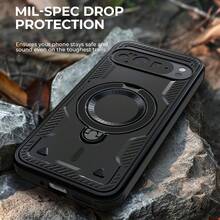 For Pixel 9/9 Pro/10/10 Pro/Pixel 9 Pro XL/10 Pro XL/Pixel 9a Case Magnetic Ring Kickstand Shockproof Hybrid Rugged Protective Slim Phone Cover Black Gift For Birthday, Mother, Family, Friends, Boyfriend, Girlfriend, Boyfriends, Valentine's Day - 黑色 - 查看 8