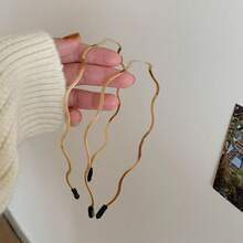 1pc Multi-Layer Metal Headband, Vintage Style Shiny Party Hair Accessories, DIY Headpiece, Gold Hair Accessories, Hairband Headband For Women, Hair Accessories, Hair Hoop