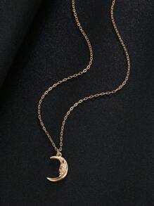 2 pièces/set Collier pendentif rétro européen lune, soleil et visage, design à la mode pour les femmes et les couples, accessoire quotidien idéal et choix de cadeau