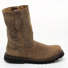 Bota Roper Hombre Industrial Vaqueras Trabajo Rodeo Industria Ligera Piel Genuina Tipo Graso Materiales Suaves Suela De Hule Antideslizante  Resistentes Comodas - Miel - Ver 1