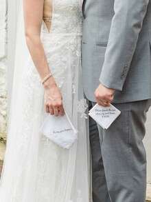 Personalized Custom Keep Your Together Handkerchief Wedding Day Father Mother Of The Bride Or Groom Parents Present Bridal Shower Bridesmaid Groomsmen Keepsake Gift, Reusable, Multi-Functional, Ornamental, Stylish, Exquisite, High-Quality, Soft, Cute, Custom, Personalized, Unique, - Multicolor - View 5