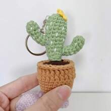1 pieza de adorno colgante para el espejo retrovisor, hecho a mano en estilo bohemio, accesorio ideal para mujeres, niñas, amantes de suculentas/cactus, decoración interior verde para el coche, también apto como accesorio colgante para camiones, decoraciones y regalos de boda, decoración del hogar