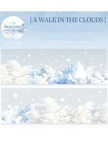 1 件装装饰胶带复古街景树木云彩少女 PET 胶带贴纸 6.0 厘米 * 2 米非常适合子弹日记用品、艺术、剪贴簿、DIY 工艺品、规划师 6design 供选择、学校用品、返校 - 彩色 - 查看 12