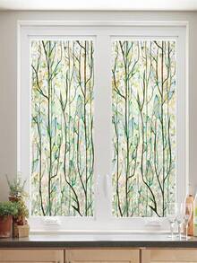1Roll Window Privacy Film Window Film 3D No Glue Glass Sticker For Glass Door Home And Office Heat Control Anti UV Room Decor Home Decor Wall Decor Wall Stickers Stickers Wall Sticker - Multicolor - View 5