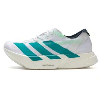 Adidas Women's ADIZERO ADIOS PRO 4 W Athletic Shoes, Low-Top, Comfortable For Fitness Training, Shock Absorbing Running Sneakers JR1247