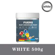 Metal Anti-Rust Paint & Rust Conversion Paint Combo Set, Suitable For Indoor & Outdoor Metal And Rust-Affected Surfaces, Waterproof, UV-Resistant, Quick-Drying, For Covering & Repairing Rust On Metals, Multiple Colors, Safe & , Odorless, Available In 180g/300g/500g Sizes