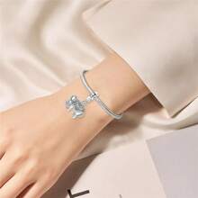 tiantianxue 1pc Set Silver-Plated Tiger, Vintage Elephant, Robot Dog Charm Pendants, Suitable For Women Bracelet/Anklet/Necklace DIY Jewelry Making, Valentine's Day Gift, Daily Fashion Accessories