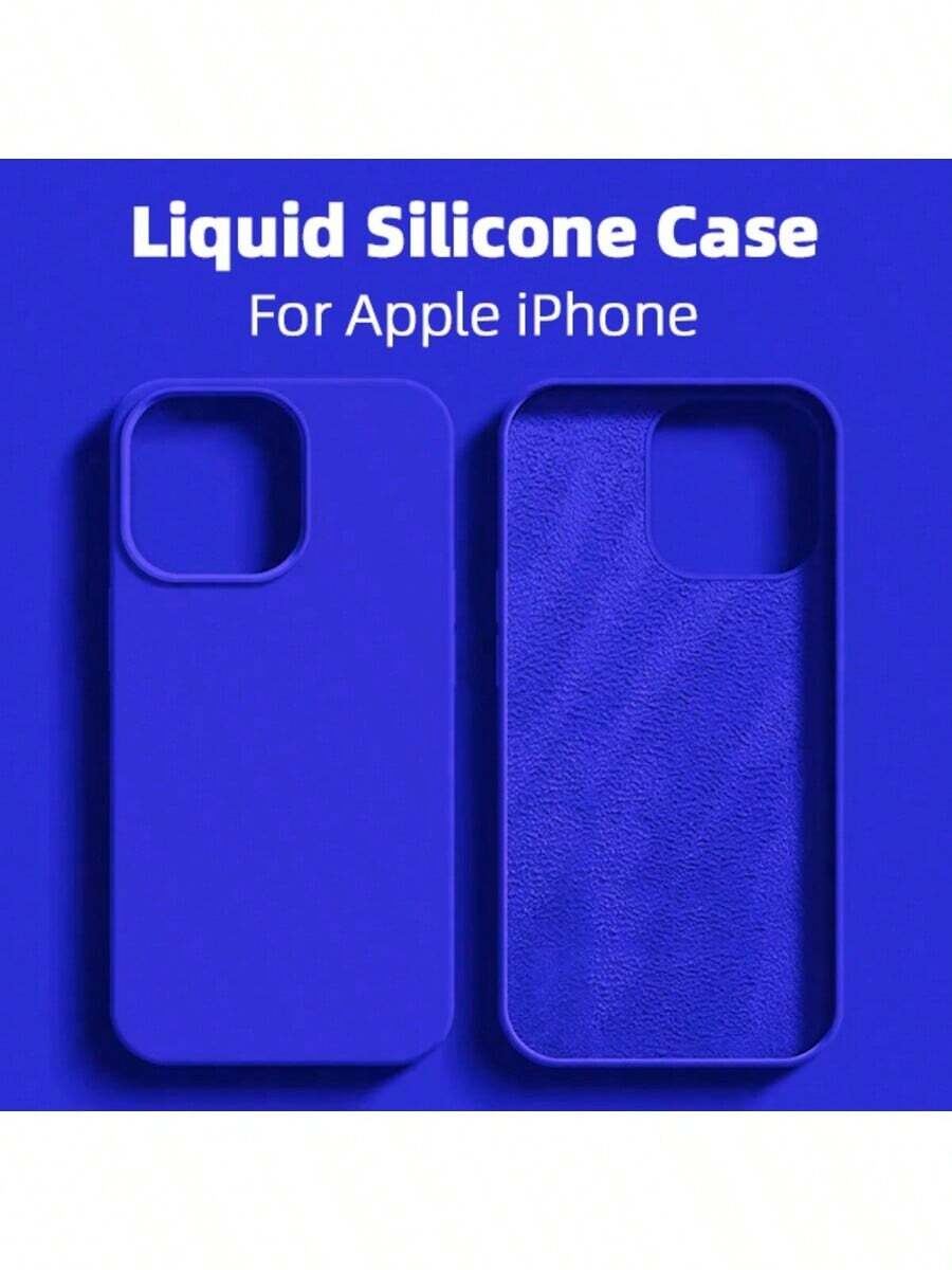 1 Ốp lưng điện thoại silicon lỏng sang trọng tương thích với Apple Phone17 16 11 13 12 14 15 Pro Max Ốp lưng điện thoại 16 Pro Max Ốp bảo vệ chống sốc - màu xanh ngọc bích - Xem 1