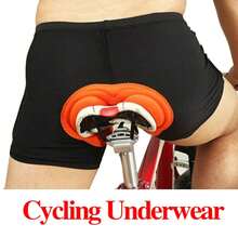 1 件男士骑行内裤短裤 4D 加厚自行车内裤山地车内裤