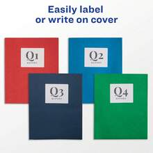 Almacenamiento de archivos  Carpetas de 2 bolsillos, oscuro, 25 unidades (47975), oscuro, 1 caja WDCG - Azul claro - Ver 6