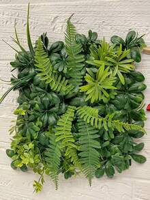 1 Stück/6 Stücke künstliche Buchsbaumhecke Wand, künstliche Blumen, künstliche Pflanzen, duftende Aglaia, Buchsbaum, hergestellt aus PE-Material, Gartendekoration, Schuldorm Büro Dekoration, Outdoor Party Veranstaltung Feiertag Geburtstag Dekoration, Hauseingang Hotel Restaurant Wohnzimmer Schlafzimmer Küche Garten Dekoration, geeignet für alle Jahreszeiten - Grün - Übersicht 12